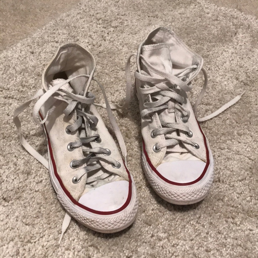 white high top converse